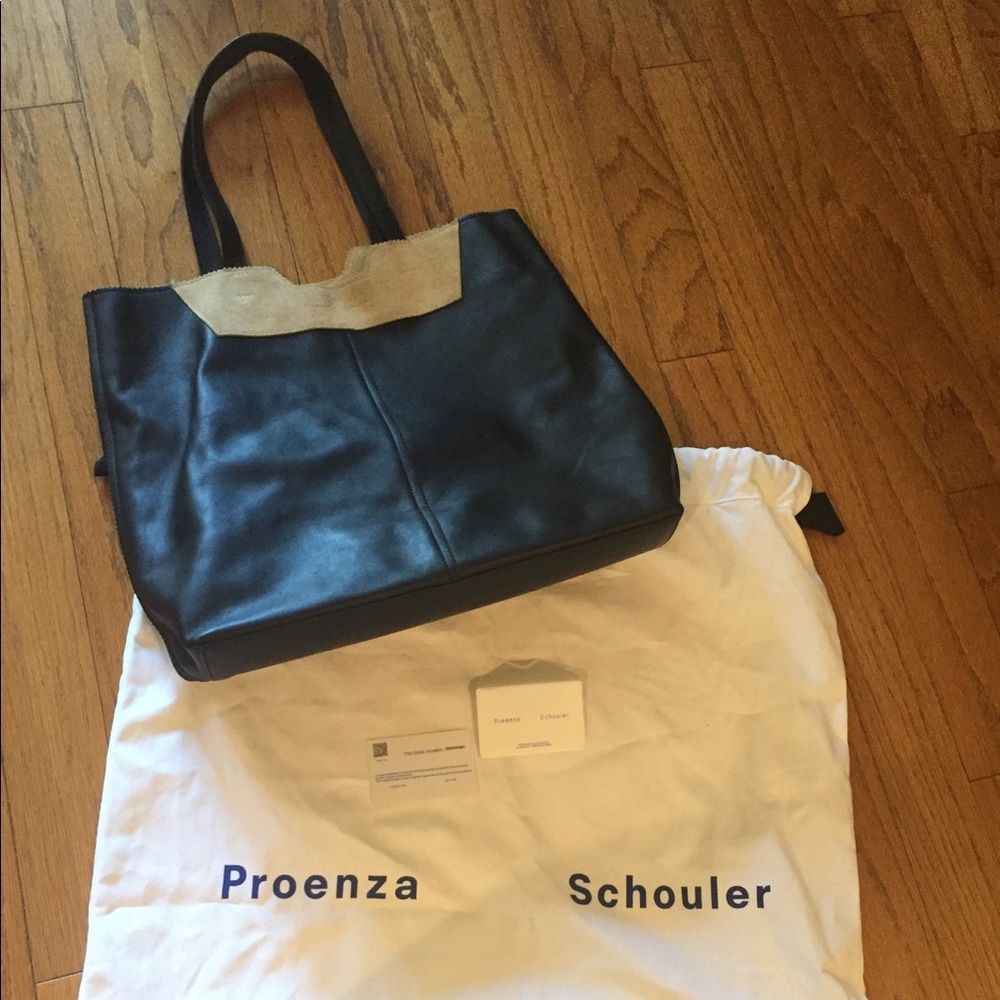 Proenza Schouler XXL leather suede tote purse bag WOW!!!!